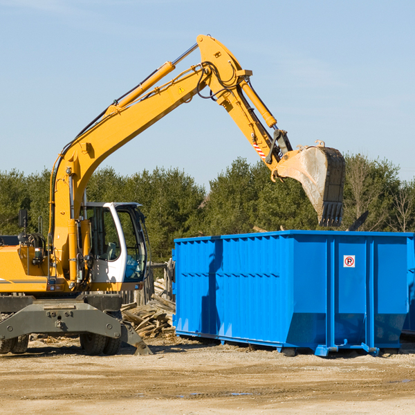 are there any restrictions on where a residential dumpster can be placed in Winfield New York